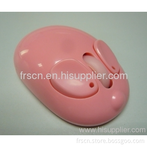 Pink Mini Cute 2.4ghz Wireless Animal Shape Mouse